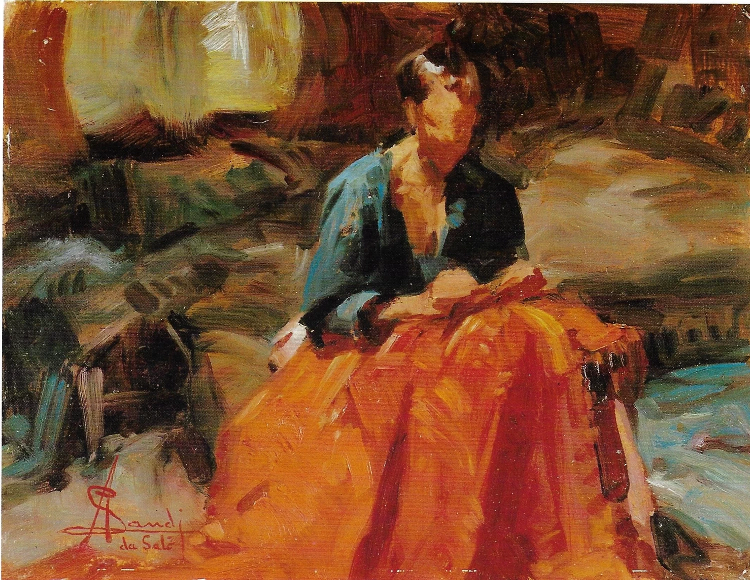  27-Angelo Landi-La cucitrice, 1930 